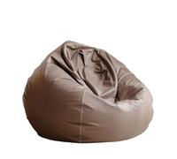 KUNYOS Grande Housse de Pouf en Faux Cuir de 4 Pieds, sans Remplissage, Pouf d'extérieur, Chaise Longue, Pouf Moviesac(Khaki,D2.3ft-Cover-Kids)