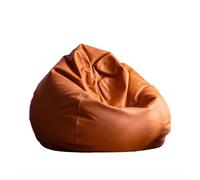 KUNYOS Grande Housse de Pouf en Faux Cuir de 4 Pieds, sans Remplissage, Pouf d'extérieur, Chaise Longue, Pouf Moviesac(Orange,D2.3ft-Cover-Kids)