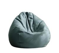 KUNYOS Grande Housse de Pouf en Faux Cuir de 4 Pieds, sans Remplissage, Pouf d'extérieur, Chaise Longue, Pouf Moviesac(Dust Green,D2.3ft-Cover-Kids)