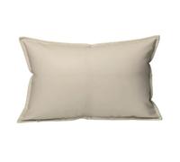 KUNYOS Housse de Pouf d'extérieur en Simili Cuir, Sac d'oreiller for Club de Plage(70x100cm-dust Beige)