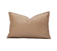 KUNYOS Housse de Pouf d'extérieur en Simili Cuir, Sac d'oreiller for Club de Plage(70x100cm-wheat)