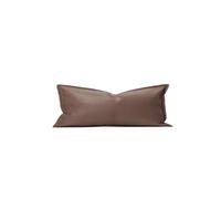 KUNYOS Housse de Pouf d'extérieur en Simili Cuir, Sac d'oreiller for Club de Plage(70x30cm-coffee)