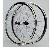 KUNYOS Jante De Paire De Roues De Vélo De Course De Route 700C Superlight, Roue De Vélo Frein C/V Moyeux De Cassette 7-11 Vitesses Roulement Scellé 6T QR Wheelet,Vert