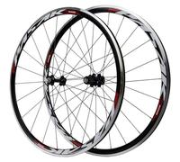 KUNYOS Jante De Paire De Roues De Vélo De Course De Route 700C Superlight, Roue De Vélo Frein C/V Moyeux De Cassette 7-11 Vitesses Roulement Scellé 6T QR Wheelet,Rouge