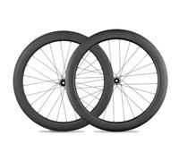 KUNYOS Jeu De Roues De Vélo De Course en Carbone Ultraléger 700C, Largeurs De Jante 35/38/40/54/57/60 Mm, Frein À Disque avec Fixation Centrale, Pignon 36 Dents, 24H, Compatible avec HG/XDR