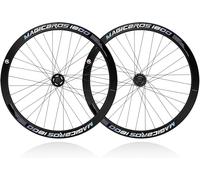 KUNYOS Jeu De Roues De Vélo De Route À Pignon Fixe 700C, Hauteur De Jante De 40 Mm, Roues en Aluminium, Entraxe De 100/120 Mm, Moyeux À Roulements pour Pneus Extérieurs De 23-28C.