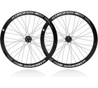 KUNYOS Jeu De Roues De Vélo De Route À Pignon Fixe 700C, Hauteur De Jante De 40 Mm, Roues en Aluminium, Entraxe De 100/120 Mm, Moyeux À Roulements pour Pneus Extérieurs De 23-28C.