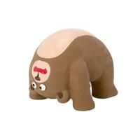 KUNYOS Jouets for Animaux de Compagnie, en Latex à Taille Basse, Sons Mastication, grincement et Nettoyage des Dents, résistants l'usure aux morsures(Brown Bear)