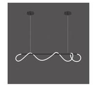 KUNYOS Lustre suspendu moderne nordique en forme de tuyau, à intensité variable, for cuisine, salle à manger, salon, table basse, luminaire décoratif for la maison(Neutral light 4000K,Yellow)