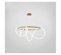 KUNYOS Lustre suspendu moderne nordique en forme de tuyau, à intensité variable, for cuisine, salle à manger, salon, table basse, luminaire décoratif for la maison(Warm White 3000K,Bronze)