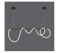 KUNYOS Lustre suspendu moderne nordique en forme de tuyau, à intensité variable, for cuisine, salle à manger, salon, table basse, luminaire décoratif for la maison(Neutral light 4000K,Brown)