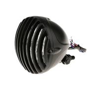 KUNYOS Moto Projecteurs LED Pour Bobber Pour Phare De Moto Avec Boîtier Protection Calandre Ensemble De Phares(Black)