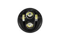 KUNYOS Moto Projecteurs LED Pour Dyna Pour Sportster Pour Softail 5 3/4 Pouces 5.75 PoucesPhare Avant LED Pour Moto Compatible Avec(40w Black No Halo)