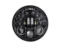 KUNYOS Moto Projecteurs LED Pour Dyna Pour Sportster Pour Softail 5 3/4 Pouces 5.75 PoucesPhare Avant LED Pour Moto Compatible Avec(70w)
