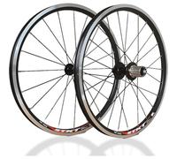 KUNYOS Paire De Roues 20'' 406/451 V Frein Vélos Jantes Avant 74/100Mm Arrière 130Mm Roues À Dégagement Rapide 20/24H Moyeux pour 7/8/9/10/11 Vitesses Cassette Roue Libre,406 Black,74/130mm