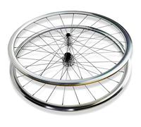 KUNYOS Paire De Roues De Vélo De Route 700C Jantes en Alliage D'Aluminium Double Couche Roues Avant Arrière Frein C/V Moyeux À Dégagement Rapide 20/24H pour Cassette 8/9/10/11/12 Vitesses