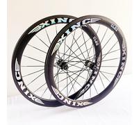 KUNYOS Paire De Roues De Vélo De Route 700C Jantes en Fibre De Carbone Frein À Disque Dégagement Rapide 100Mm/135Mm Moyeux 24H pour Cassette 7/8/9/10/11 Vitesses Roues Avant Et Arrière