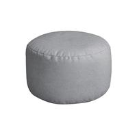 KUNYOS Petit Pouf Rond en Simili Cuir, Pouf, Pouf, Pouf en Peluche, Repose-Pieds, siège d'angle au Sol(S-D30x20cm-green)