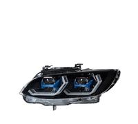 KUNYOS Phares Ensemble Feux Avant Phares LED Pour Voitures E92 E93 Pour M3 330i 335i Automatiques À LED Bi-xénon Yeux D'ange Lentilles Bifocales Accessoires(11-12 left and right)