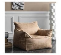 KUNYOS Pouf Paresseux canapé ménage Style rétro Maison Unique Salon Balcon Simple Loisirs chaises(Apricot Rice)