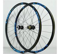 KUNYOS Roue De Route 700C Frein À Disque Alliage D'aluminium Roue De Route Prend en Charge 8/9/10/11/12 Vitesses avec Blocage Rapide 24 Trous Roue Avant Roue Arrière,Bleu