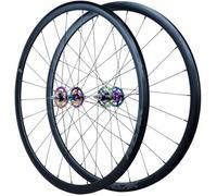 KUNYOS Roues 700C À Pignon Fixe avec Moyeu Boulonné 9,5X100mm/9,5X120mm, Axe Solide, Filetage Réversible (Libre & Fixe), Roues De Course Monocycle pour Vélo De Piste, 2 Roulements Étanches,Coloré