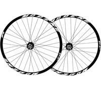 KUNYOS Roues Avant Et Arrière pour Vélo 26"/27,5"/29" Jante en Alliage CNC À Double Paroi Ensemble De Roues pour VTT 32H Frein À Disque QR 8-10 Vitesses Moyeu Cassette Roulements À Billes,Noir,29inch