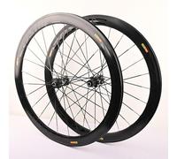 KUNYOS Roues de vélo de Route 700C*23C-25C-28C 40/50MM Aluminium Alloy C/V/Disc Brake Rim Quick Release 20H Hub for 7 8 9 10 11 Speed Wheelset,Noir,50mm Disc Brake.