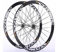 KUNYOS Roues de vélo de Route 700C*23C-25C-28C 40/50MM Aluminium Alloy C/V/Disc Brake Rim Quick Release 20H Hub for 7 8 9 10 11 Speed Wheelset,Blanc,50mm Disc Brake.
