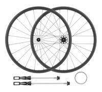 KUNYOS Roues De Vélo De Route avec Frein 700C C/V Roues en Fibre De Carbone 28MM/38MM Hauteur Roues Avant Arrière Moyeux À Blocage Rapide 20/24H pour Cassette 8/9/10/11