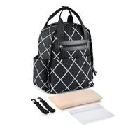 KUNYOS Sac à dos langer for bébé, comprenant un coussin couches souple, une sangle de poussette, sac humide, voyage léger grande capacité, d'ordinateur, camping en plein air avec(Black)