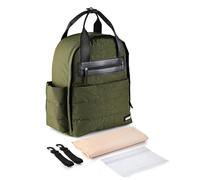 KUNYOS Sac à dos langer for bébé, comprenant un coussin couches souple, une sangle de poussette, sac humide, voyage léger grande capacité, d'ordinateur, camping en plein air avec(Green)