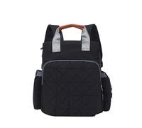KUNYOS Sac À Dos Langer For Bébé, De Rangement Séparation, Voyage, Mère Et Léger Portable Grande Capacité Avec Sangles Poussette For Papa Maman(Black)