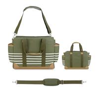 KUNYOS Sac à dos langer for bébé, résistant l'usure et imperméable, grande capacité plusieurs compartiments, peut être accroché une poussette, sac multifonctionnel for mère adapté aux voyages(Green)