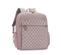 KUNYOS Sac à dos langer for bébé, sac multi-compartiments de grande capacité résistant l'usure et imperméable, mère, peut être accroché une poussette, maternité, voyage, transport(Pink)