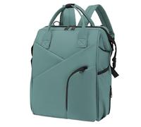 KUNYOS Sac À Dos Langer For Bébé, Simple Et Imperméable Grande Capacité, Multi-poches, Peut Contenir Tous Les Articles De Voyage, For Papa Maman(Green)