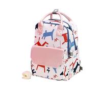 KUNYOS Sac à dos langer tendance for bébé, imperméable, grande capacité, isolation thermique, compartimenté, sac for durable, avec 2 sangles de poussette, adapté au voyage quotidien des parents(Pink)