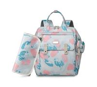 KUNYOS Sac À Langer For Bébé Avec Matelas À Langer Doux, Sac À Langer De Grande Capacité, Sac À Dos De Voyage, Léger Et Portable For Papa Et Maman(Blue)