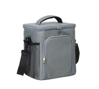 KUNYOS Sac à Lunch de Grande capacité 8,6 L, Frais et Chaud, Peut être porté en bandoulière ou la Main, C'est Un Sac Conservation fraîcheur idéal for Le Travail, Les Voyages Pique-niques(Grey)