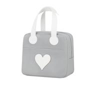 KUNYOS Sac à Lunch for Femmes et Filles, Conservation de la Chaleur étanche, adapté au Travail/à l'école/au Pique-Nique/aux Voyages/au déjeuner en Plein air, Une expérience Vie Merveilleuse(Grey)