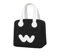 KUNYOS Sac à Lunch for Femmes et Filles, Conservation de la Chaleur étanche, adapté au Travail/à l'école/au Pique-Nique/aux Voyages/au déjeuner en Plein air, Une expérience Vie Merveilleuse(Black)