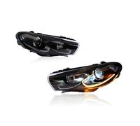 KUNYOS Set Gauche Et Droit Pour VW Pour Scirocco 2009-2016 Projecteurs Dynamiques Clignotants Accessoires Automobiles Phares LED Pour Voiture(For Halogen)