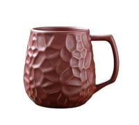 KUNYOS Tasse À Café En Céramique De 550 Ml, Tasse À Café Cuite Au Four De Grande Capacité, Tasse À Thé, Chope À Bière, Tasses For La Maison Et Le Bureau, Cadeau Et Présent(Red)