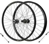 KUNYOS VTT Ensemble De Roues avec Freins À Disque 26/27,5/29" Roue De Vélo Tout-Terrain Jante Vélo 32T Dégagement Rapide Avant 100Mm Arrière 135Mm Moyeu 360 Clic, pour Cassette 7-12V,Noir,26inch