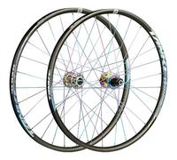 KUNYOS VTT Paire De Roues 26 27,5 29 Pouces Frein À Disque VTT À Dégagement Rapide Roues Roulements Moyeux 7 8 9 10 11 12 Vitesses Cassette,Color,26inch