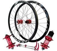 KUNYOS Wheelset Jeu Roues De Route avec Frein À Disque 700C,Jantes Double Paroi en Alliage D'aluminium Moyeu 24H Dégagement Rapide Roues Avant Et Arrière De Vélo 1800G Road Wheel