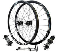 KUNYOS Wheelset Jeu Roues De Route avec Frein À Disque 700C,Jantes Double Paroi en Alliage D'aluminium Moyeu 24H Dégagement Rapide Roues Avant Et Arrière De Vélo 1800G Road Wheel,Noir