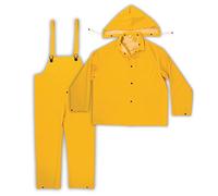 Kunys R101L Combinaison de pluie 3 pièces 0,35 mm Large Jaune (Import Grande Bretagne)