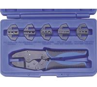 Kunzer 7CZ06 Set doutils de sertissage 6 pièces pour cosses isolées, pour cosses non-isolées, pour embouts de câble 0.5 à 16 mm² avec matrices à sertir