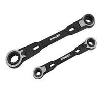 Kunzer 7RRS02 Jeu de clés à œil à cliquet x4 8 - 19 mm G